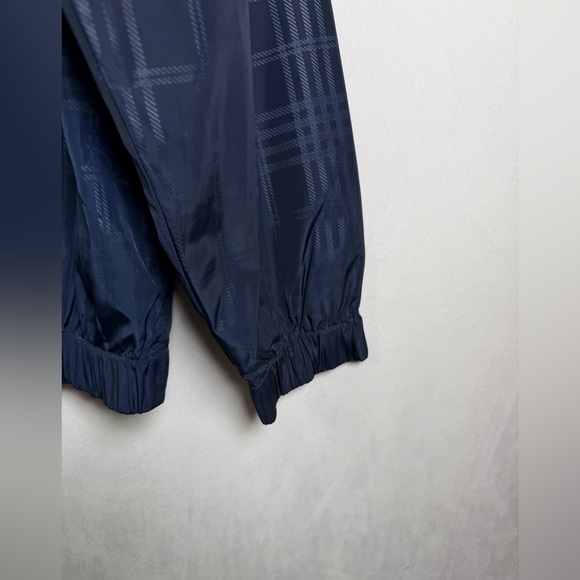 PGA TOUR Men Plaid Windbreaker Jacket Sz M Navy Golf Core Light 1/4 Zip Pullover - Picture 6 of 9